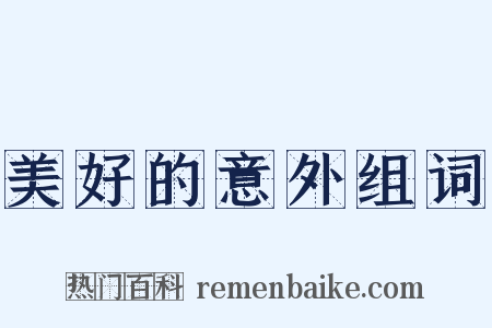 美好的意外组词是什么意思的图片